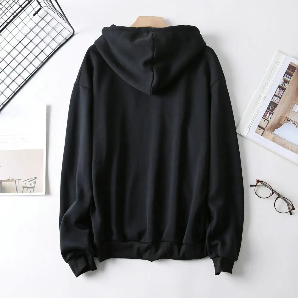 Drawstring Pocket Pullover — Soft, Warm, Loose Fit Hoodie