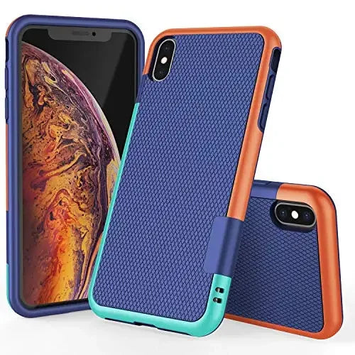 Hybrid Shockproof Silicone Armor Case – iPhone 6 to 15 Plus | Anti-Slip Grip Protection