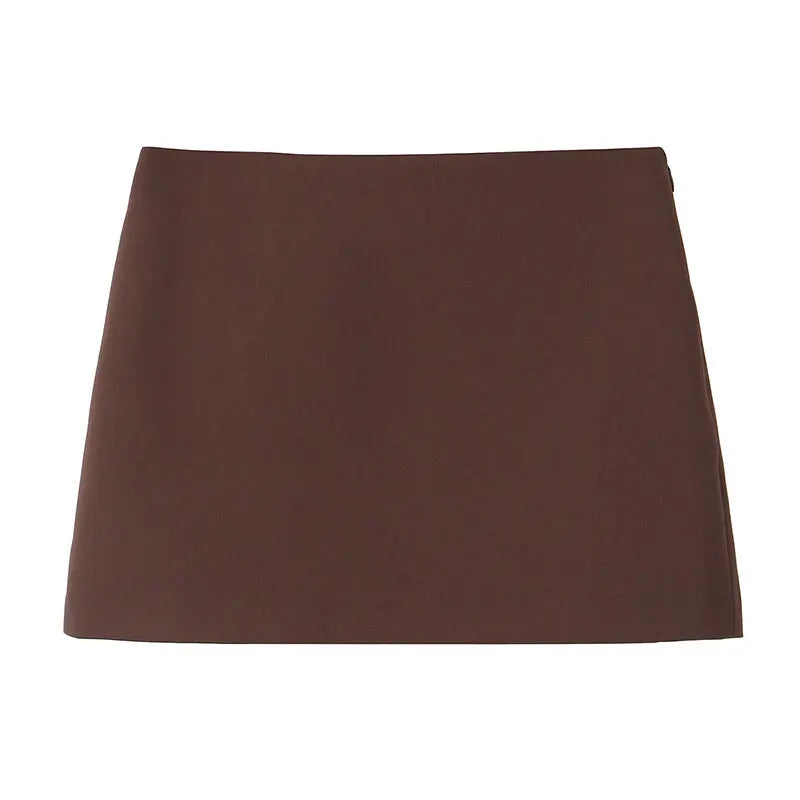 Balloon Sleeve Short Coat & Slim Mini Skirt Set – Streetwear