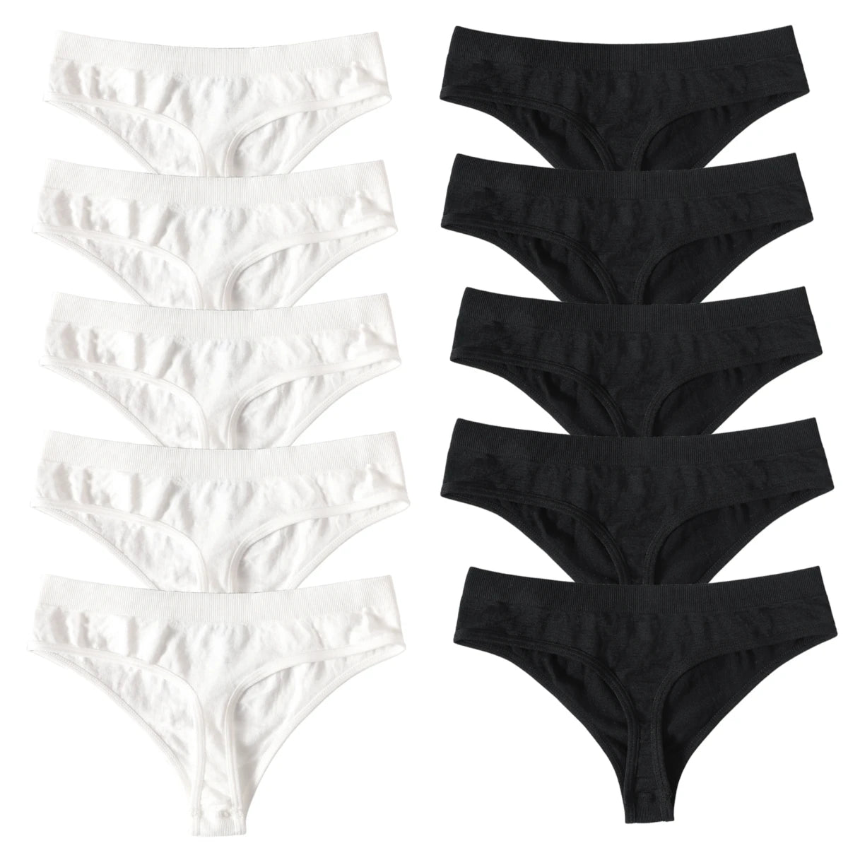 Seamless Thongs – Low Waist, Sporty – 10-Pack