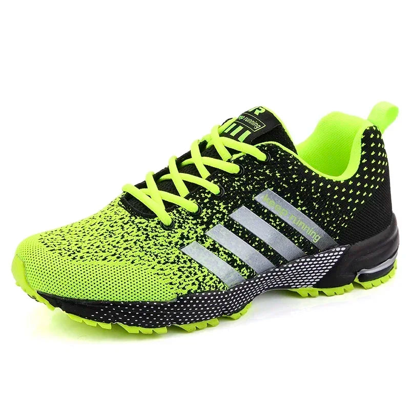 Breathable Mesh Running Sneakers — Lightweight Outdoor Athletic Jogging Shoes
