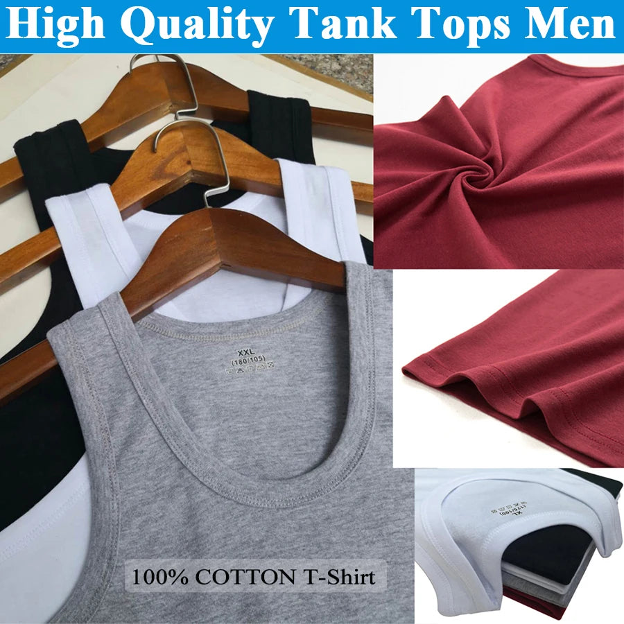 Classic Cotton Tank Pack – Slim Fit 4-Piece Set