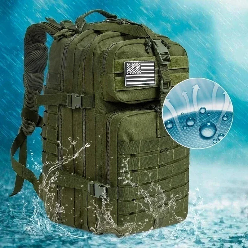 RangerTrek Tactical Backpack – 30L/50L Waterproof Nylon Outdoor Bag