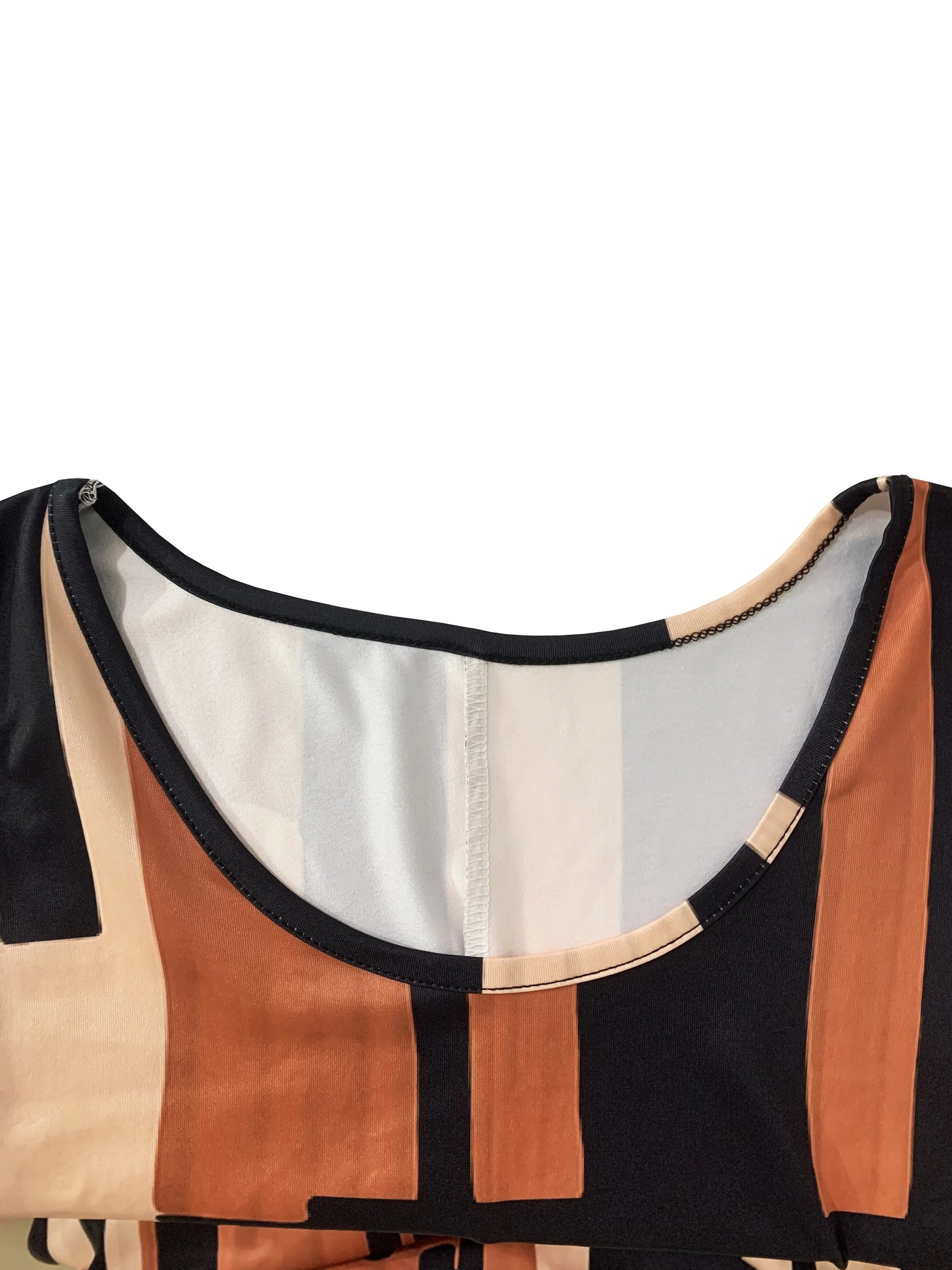 Geometric Pattern Sleeveless Midi Dress — Spring & Vacation Bohemia Style