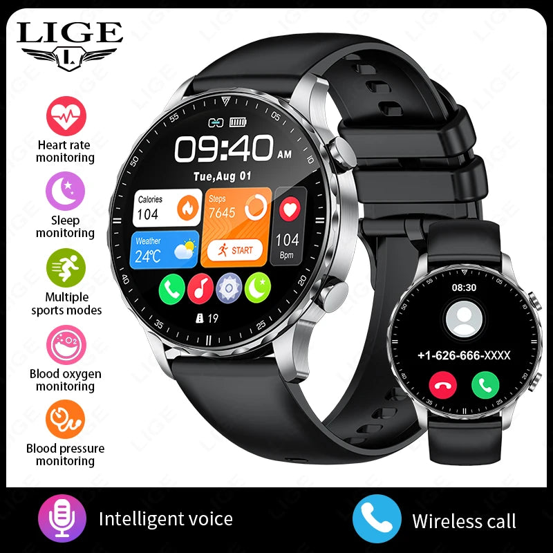 Magnetic Strap Smartwatch – Bluetooth Call, Health Monitor, Sports Features