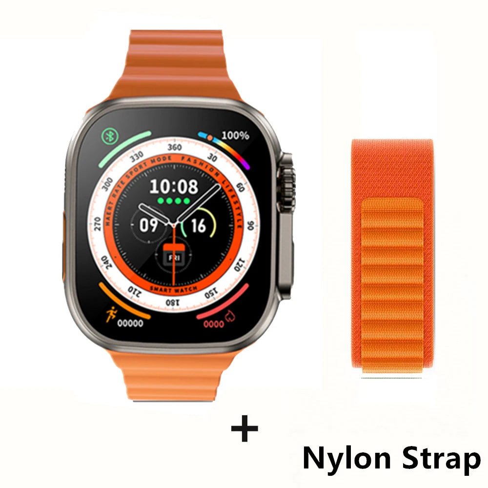 Smartwatch Ultra Pro – 49mm AMOLED, Wireless Charging, Sports & Fitness Mode
