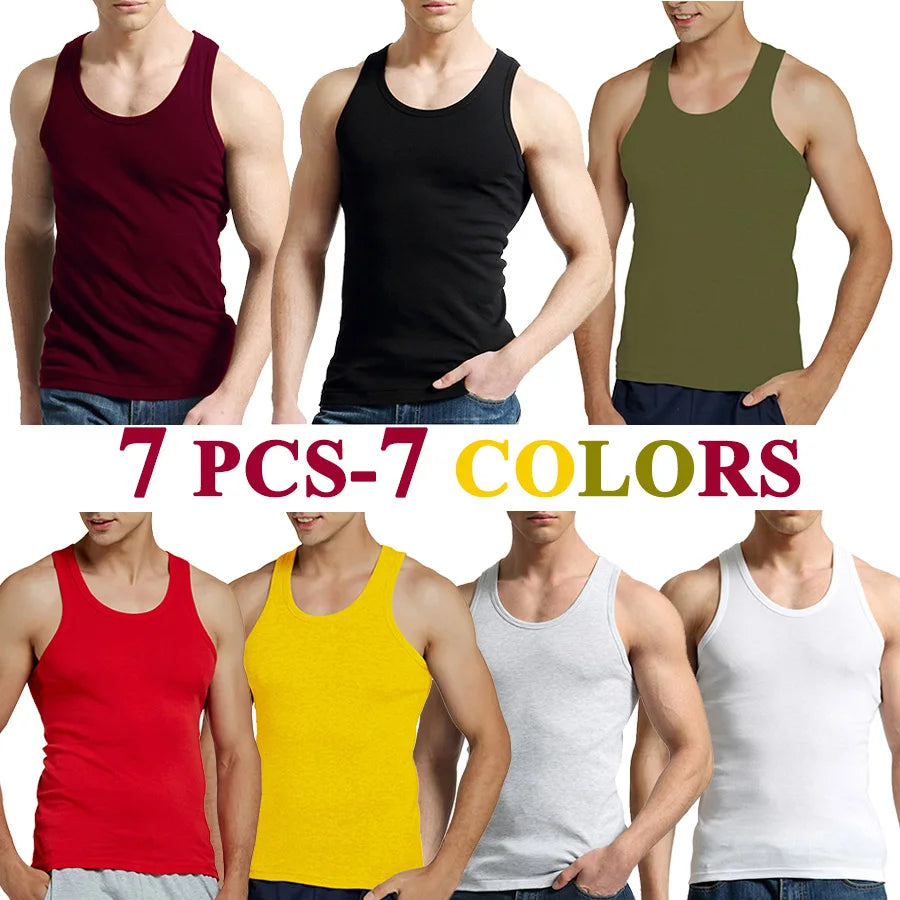Classic Cotton Tank Pack – Slim Fit 4-Piece Set