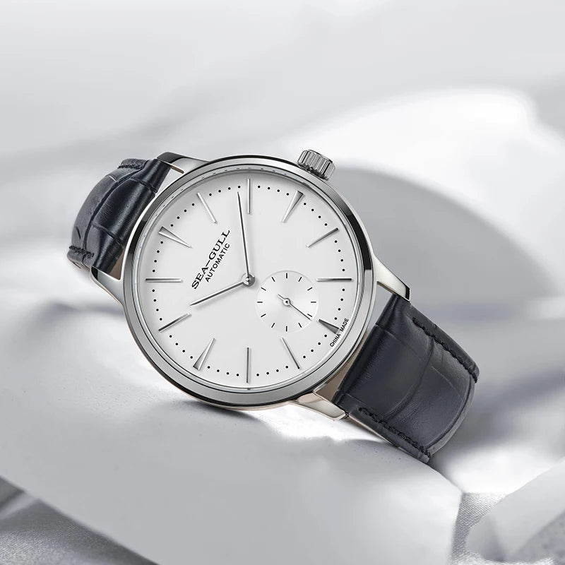 Mechanical Business Watch – Waterproof Leather Strap, Classic Design