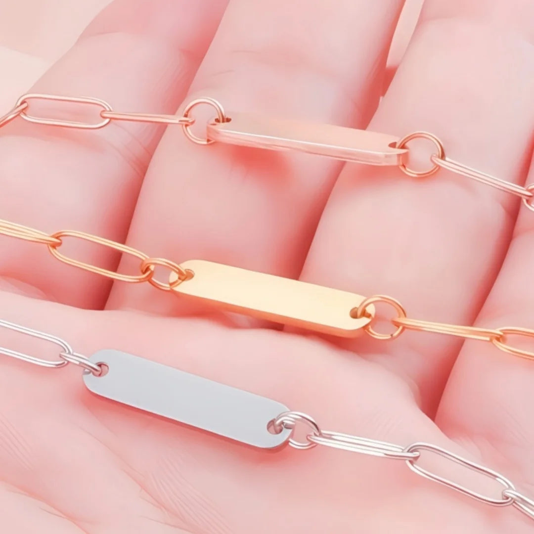 10-Pack Stainless Steel Bracelets – Unisex Couple Jewelry Set
