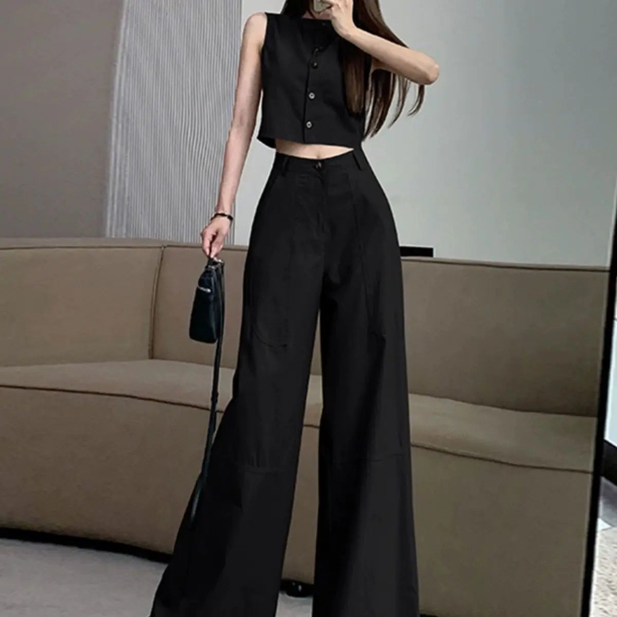 Wide Leg Pant Set – Comfortable Tailored Co-ord