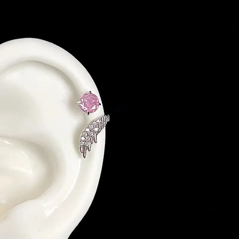 Silver Wing Ear Cuff – Fashion Zircon Detail
