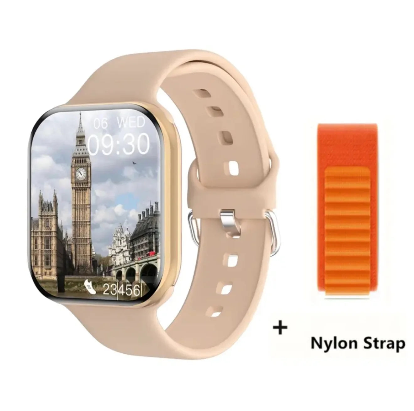Smartwatch with Body Temp & GPS – NFC, Always-On Display, Sport Design