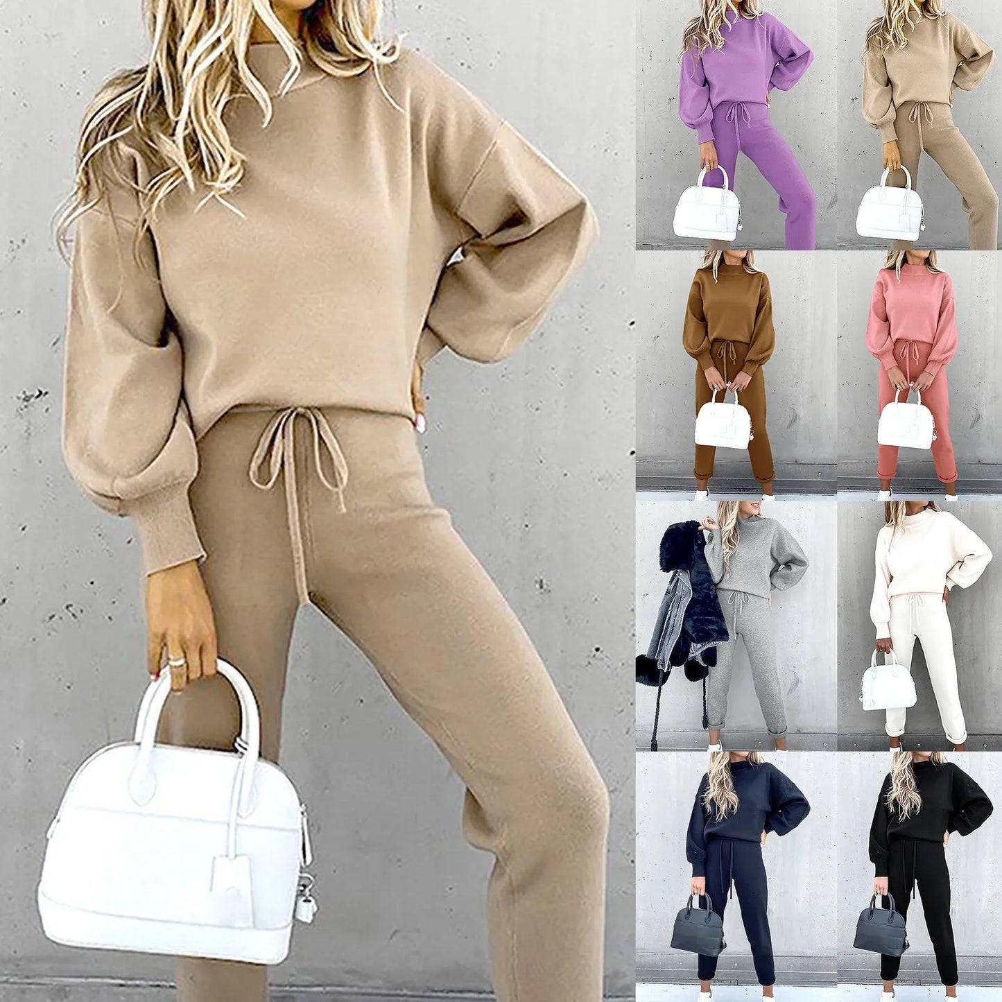 Sports Track Suit – Hooded Sweatshirt & Sweatpants Set