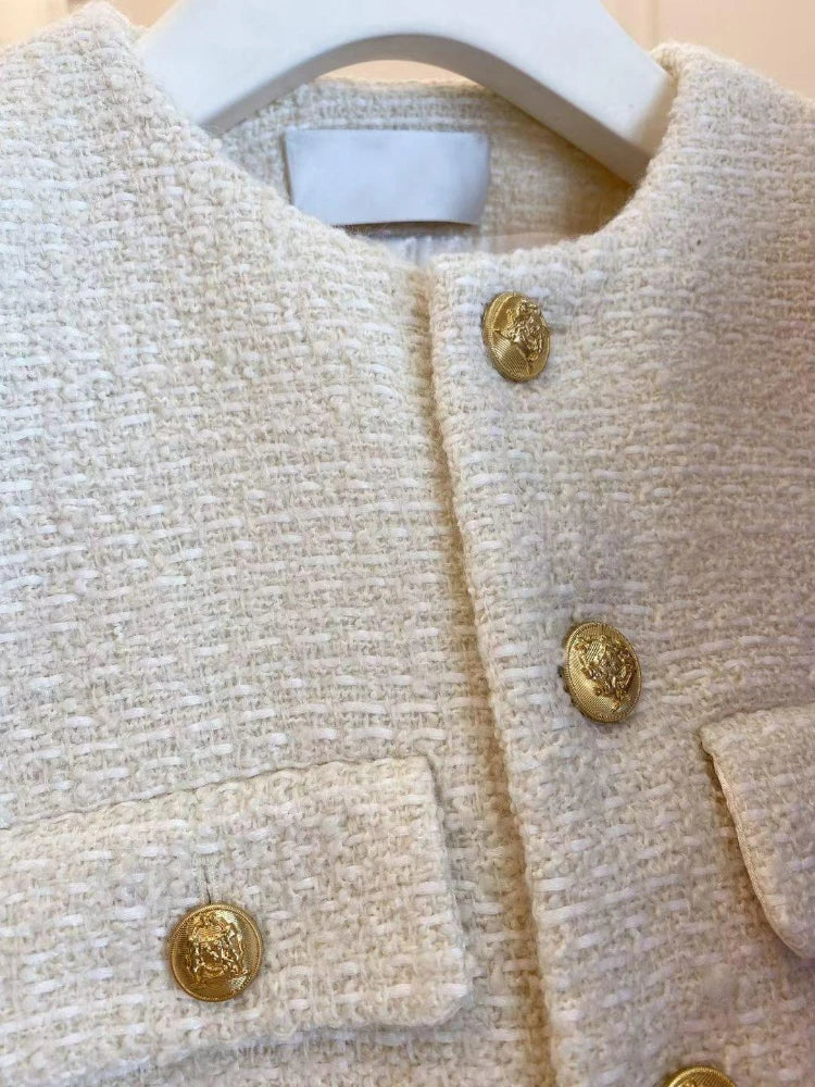 French Wool Tweed Coat