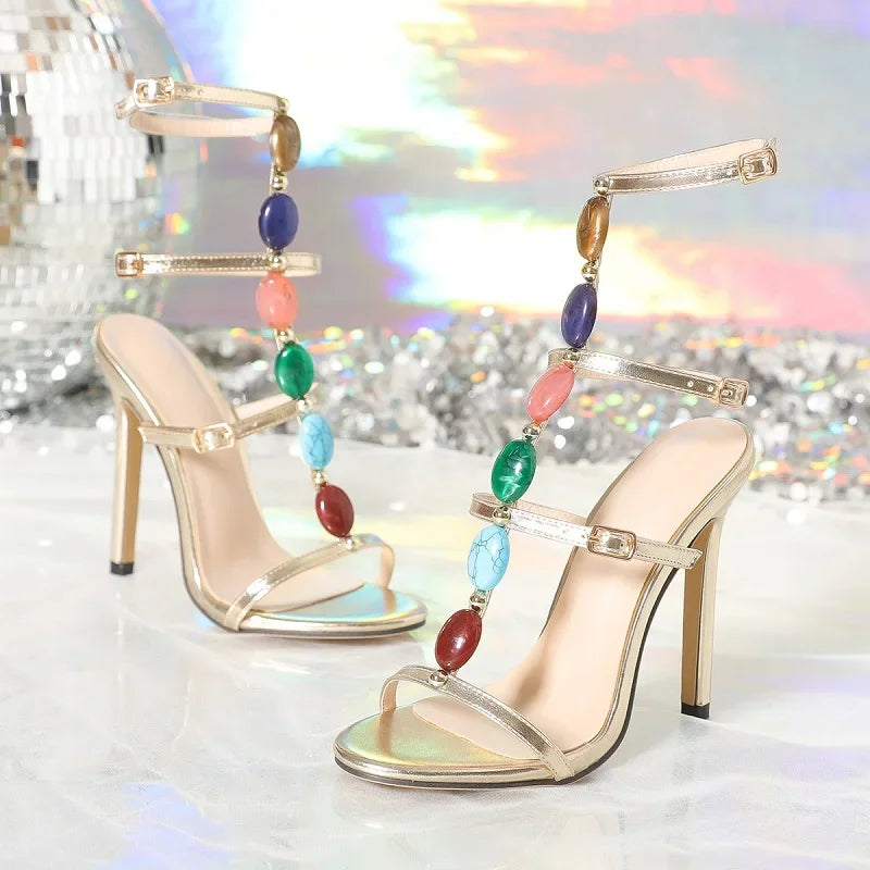 Viva | Eilyken Summer Narrow Band Buckle Strap Sandals – Sexy High Heels Gladiator Open Toe Shoes