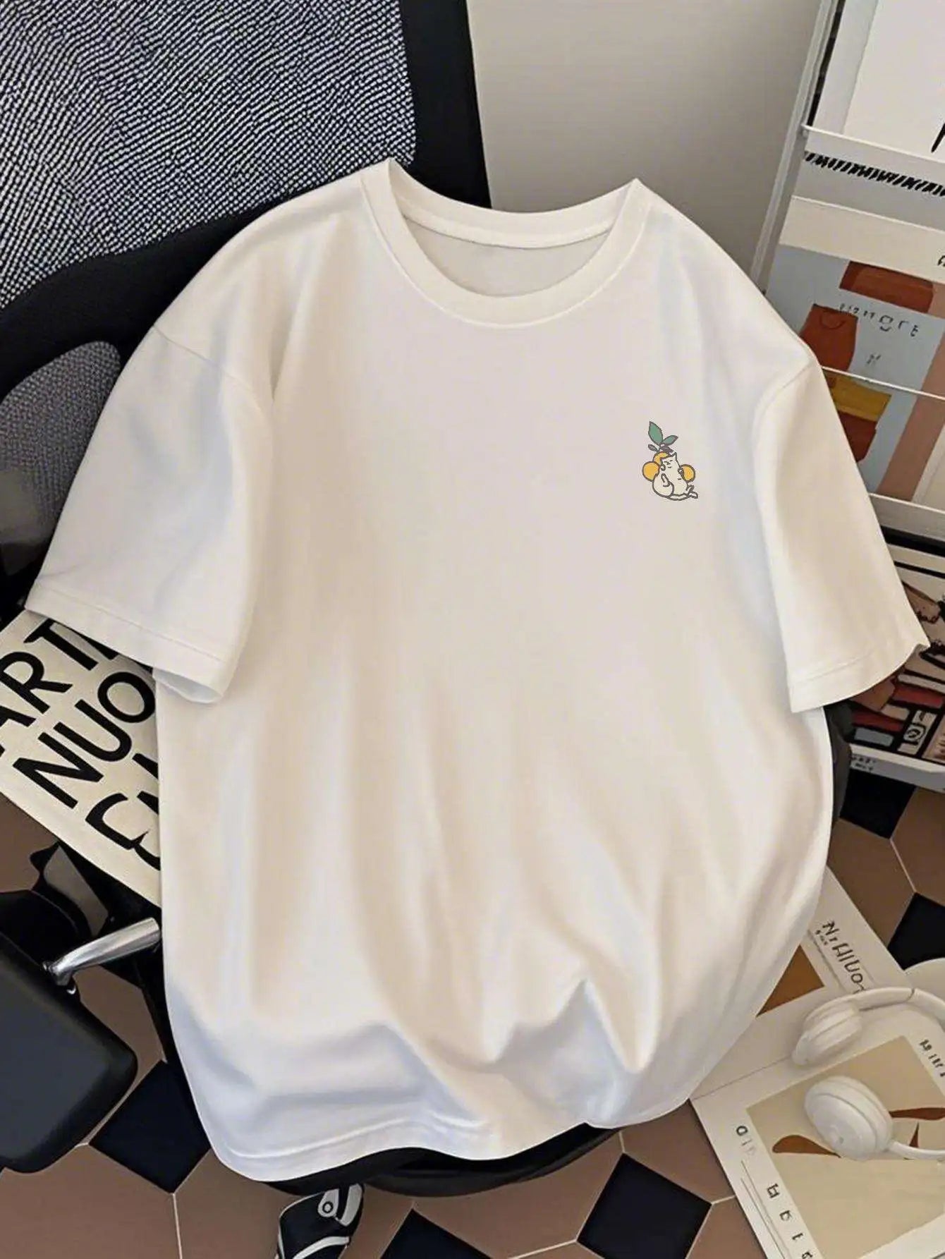 Printed Sports Cotton Tee – Premium Casual