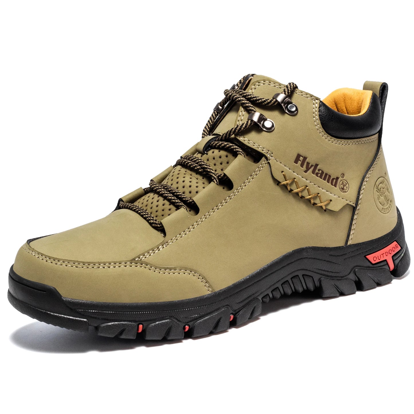 Ankle Leather Sneakers — Casual Office Boots with Sporty Finish