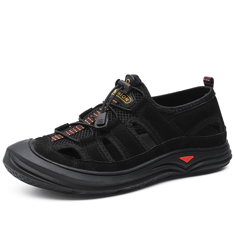 OxTrail Cowhide Sandals – Large Size Outdoor Comfort