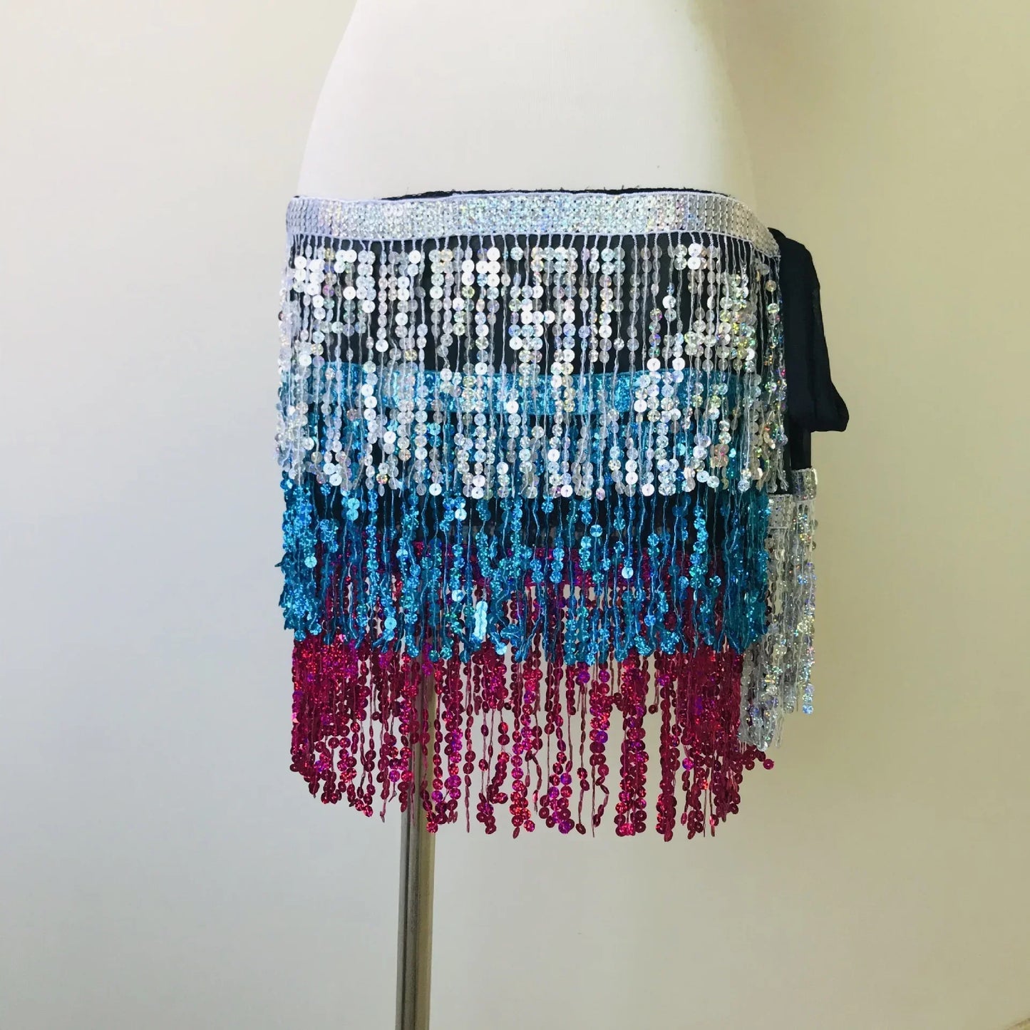 Sequin Tassel Mini Skirt — Dance & Party Ready