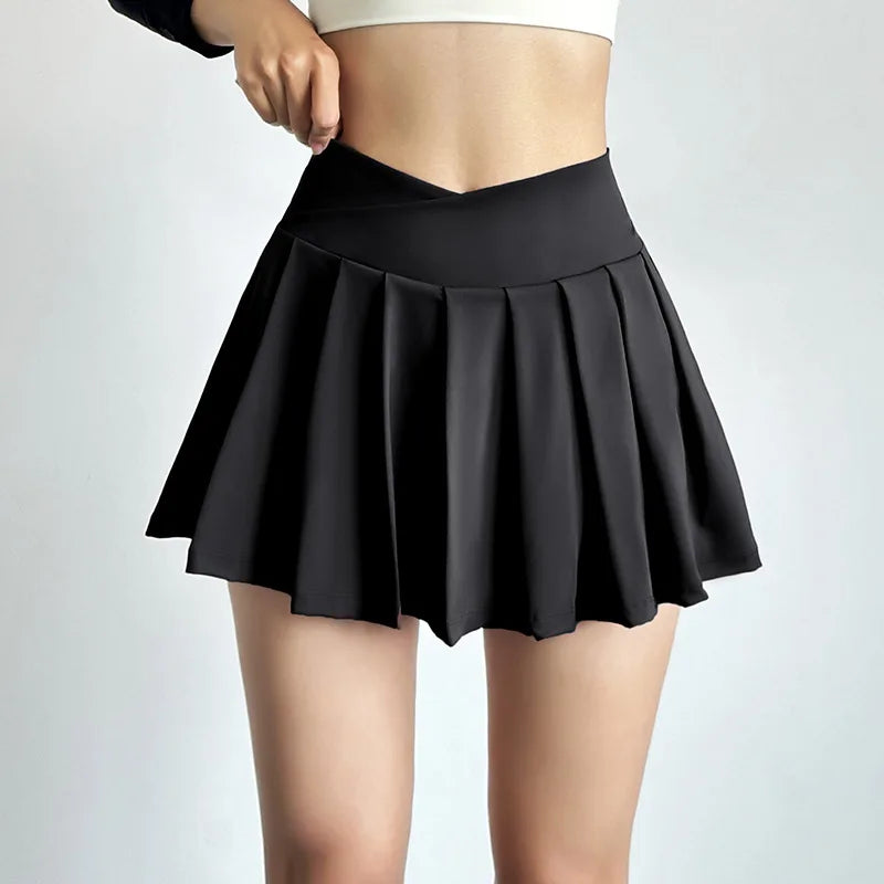 Gothic Plaid Irregular Mini Skirt — Harajuku Punk Style