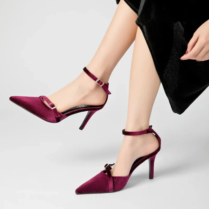 TrafLuxe | Red Stiletto Heels – Elegant Wedding & Party Shoes