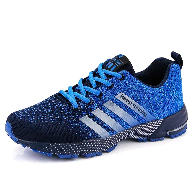 Breathable Mesh Running Sneakers — Lightweight Outdoor Athletic Jogging Shoes