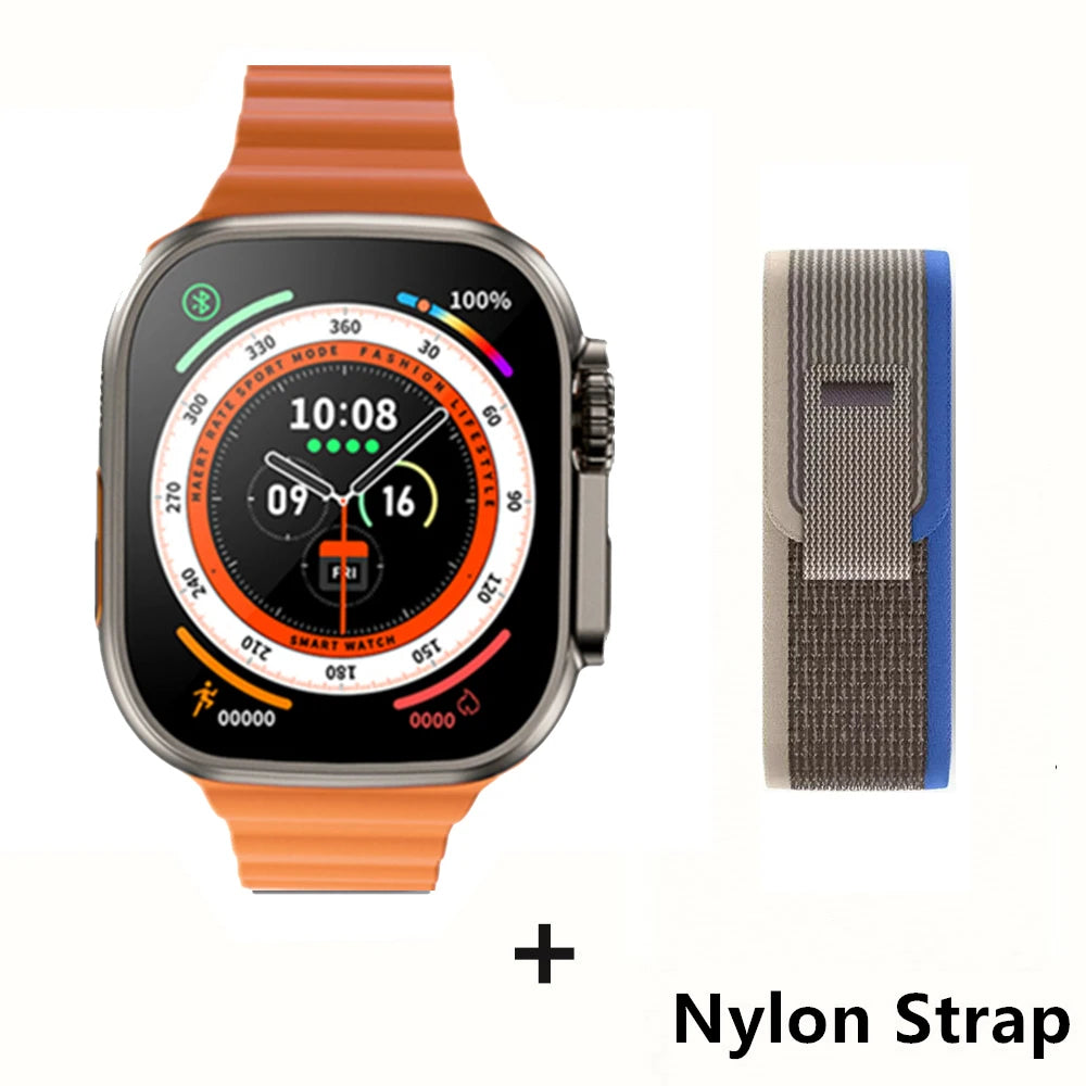 Smartwatch Ultra Pro – 49mm AMOLED, Wireless Charging, Sports & Fitness Mode