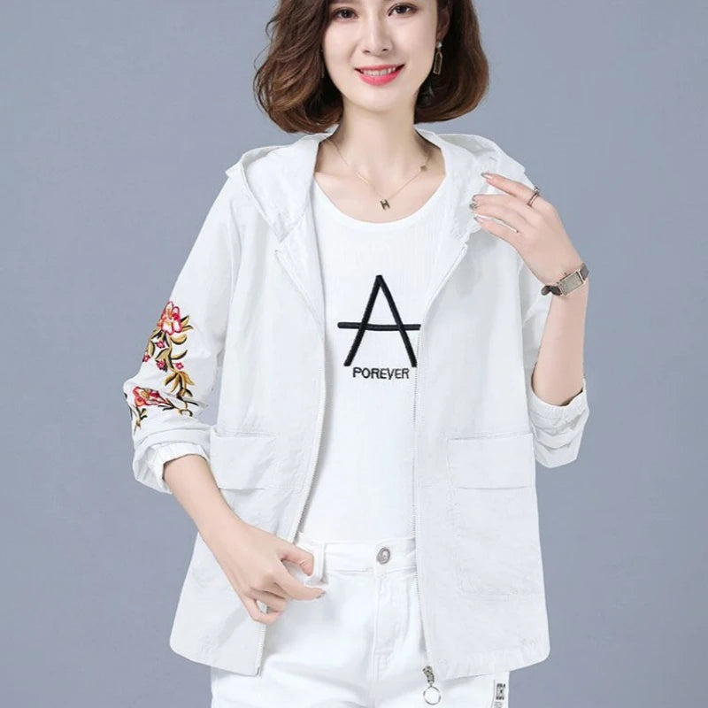 Embroidered Lightweight Summer Jacket
