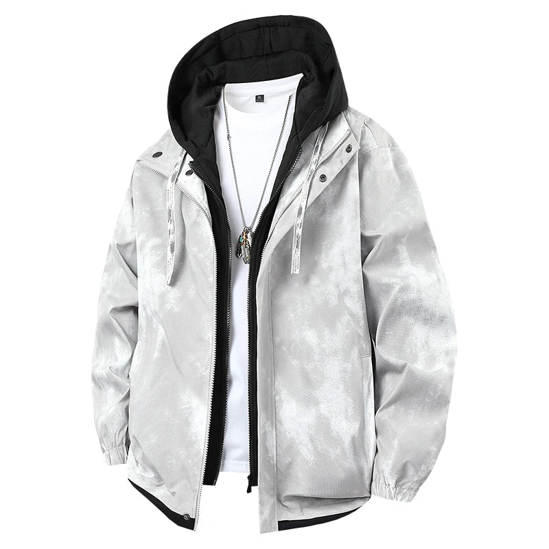 Waterproof Windbreaker — Plus Size Cargo Coat, Casual & Functional