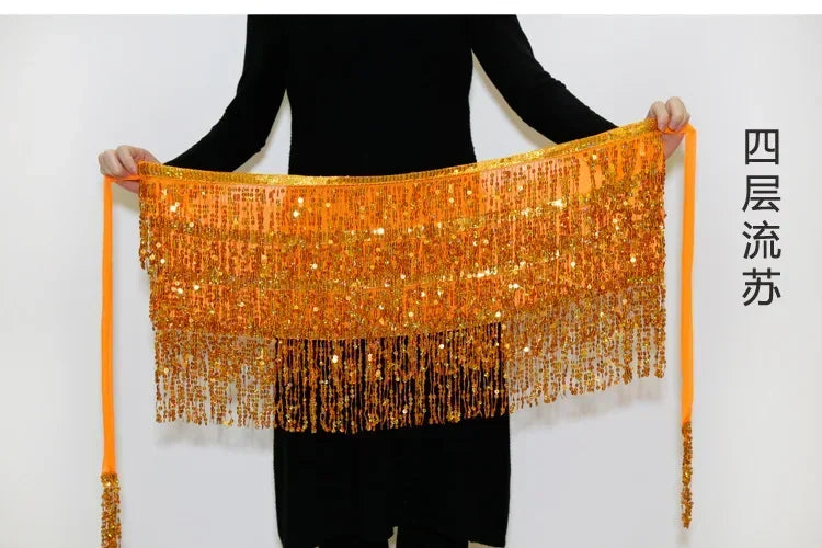 Sequin Tassel Mini Skirt — Dance & Party Ready