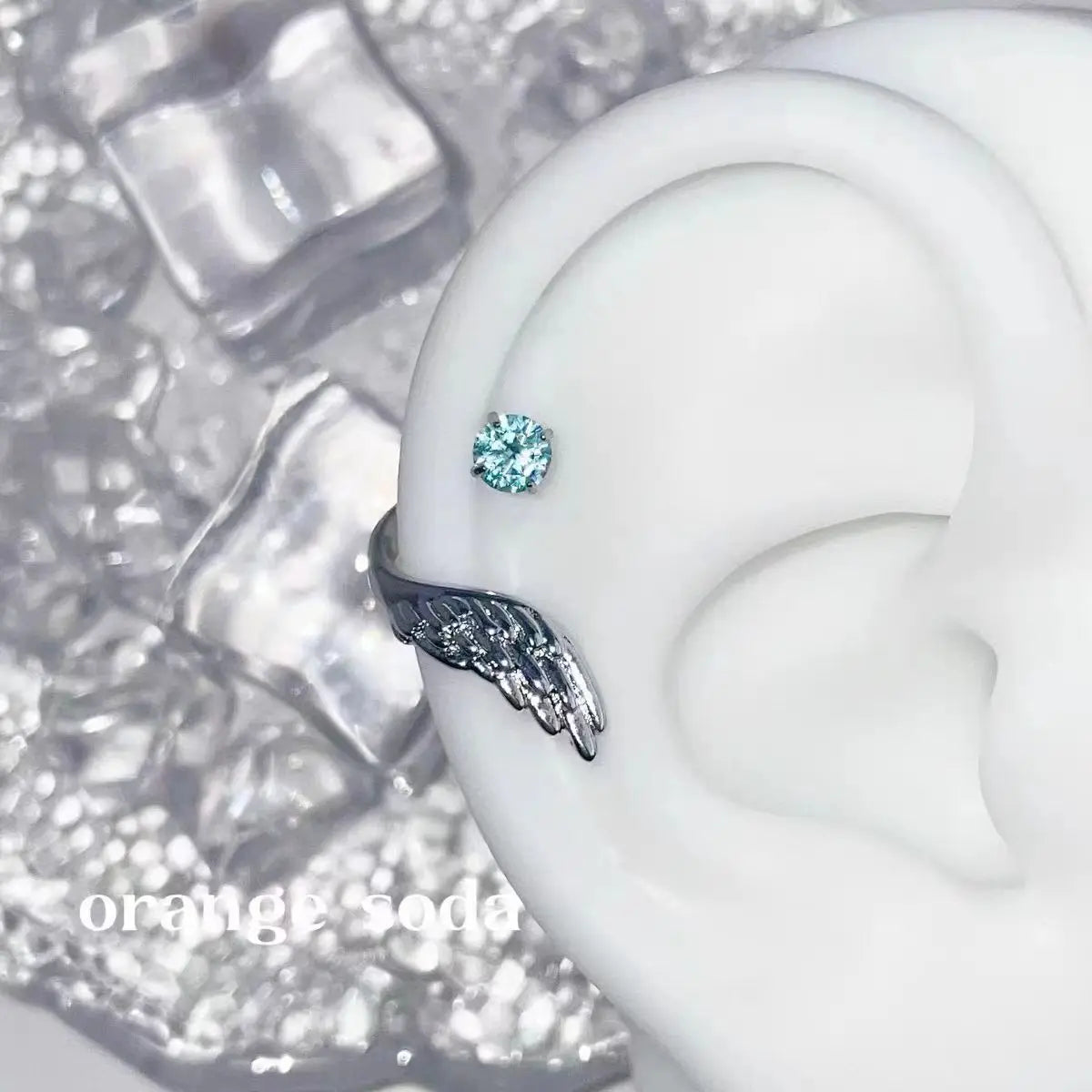 Silver Wing Ear Cuff – Fashion Zircon Detail