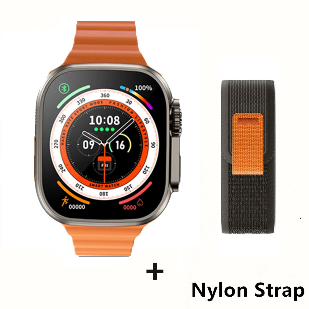 Smartwatch Ultra Pro – 49mm AMOLED, Wireless Charging, Sports & Fitness Mode