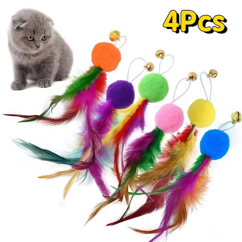 Feather Toys With Bell