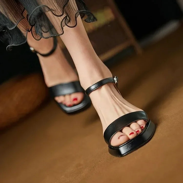 LuxeStep | Leather Platform Pumps – Summer Party & Wedding Heels