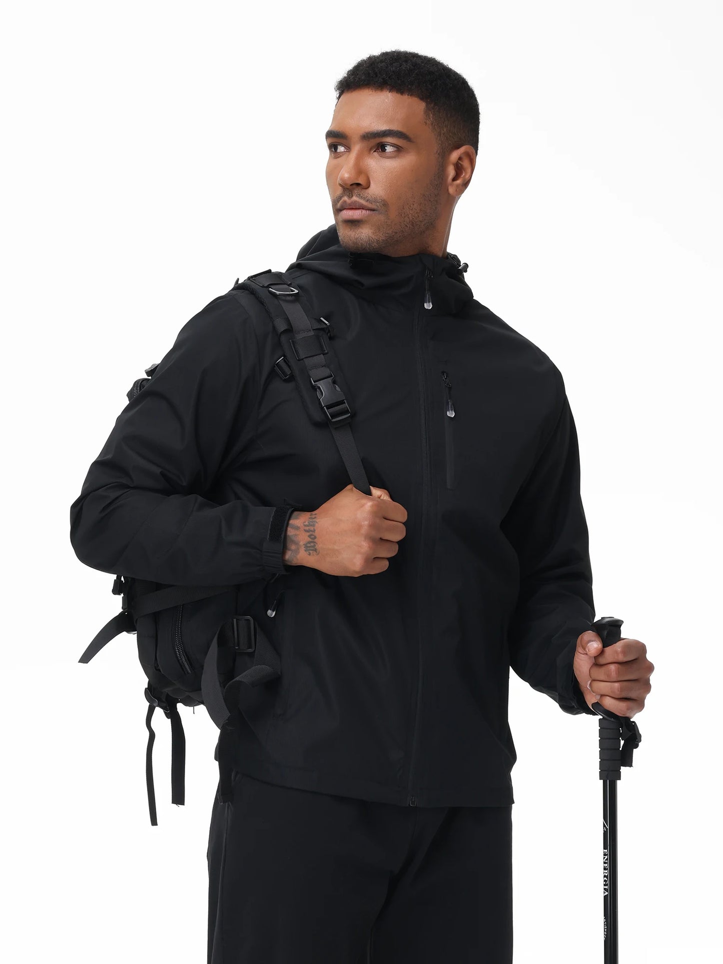 Waterproof Softshell Jacket — Outdoor Hiking & Fishing Jacket with Storage Bag