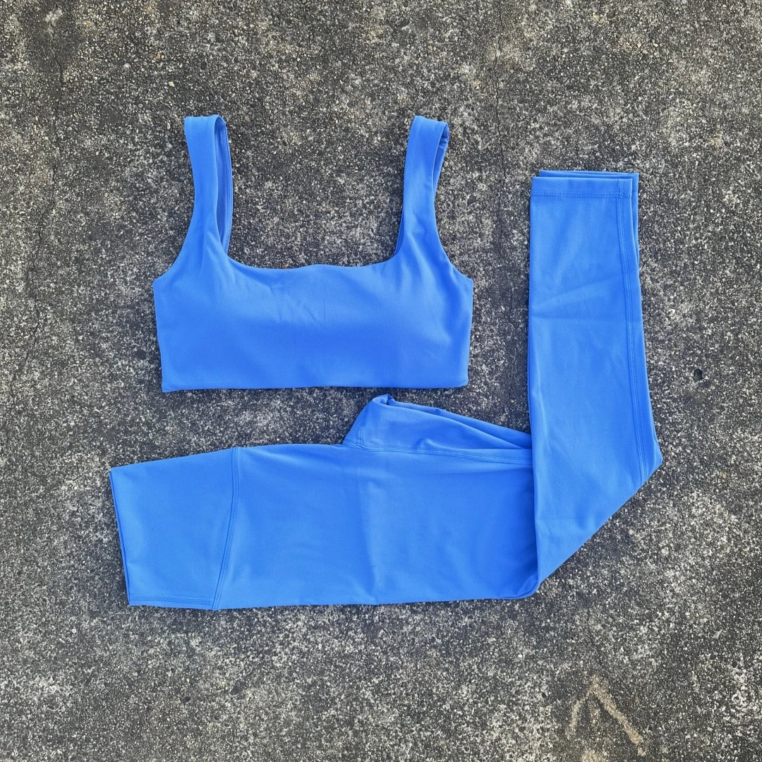 FlexBack Sculpt Set – Bra + High Waist Leggings