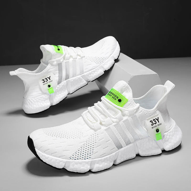 Lightweight Mesh Walking Sneakers — Plus Size Casual Tennis Shoes