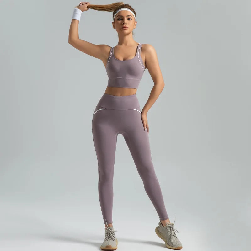 CoreStrap Yoga Kit – High Waist Cross Bra Set