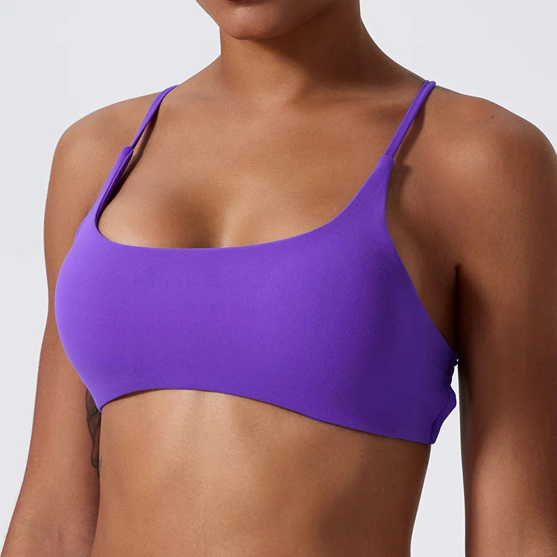 Super Soft Fabric Sexy Sports Bra Gym Top Women Higher Quality Yoga Clothes Women Sports Fitness Workout Cross Back Yoga Bra