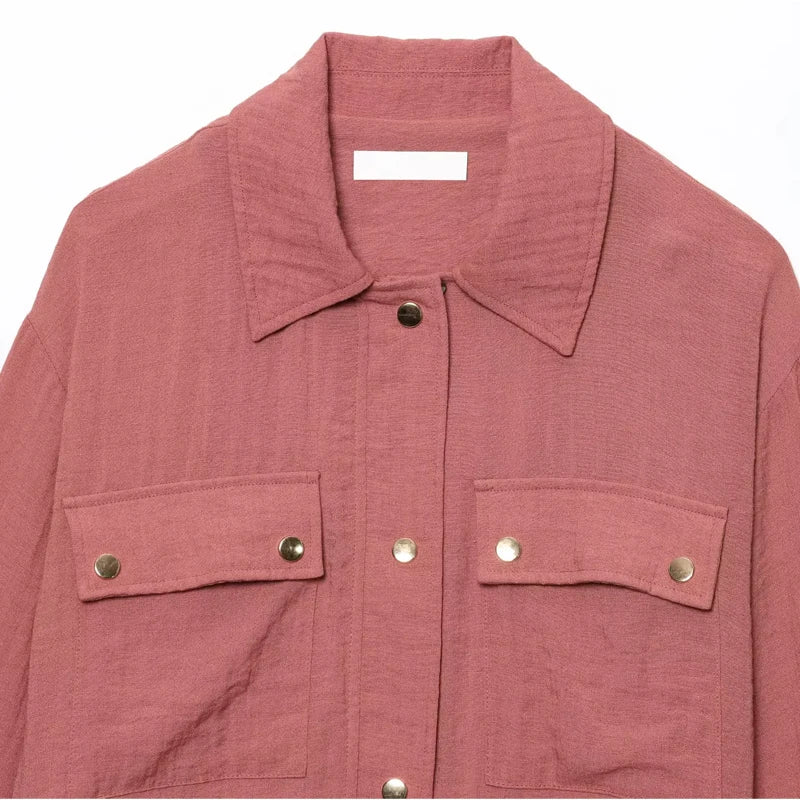 Cropped Button Bomber