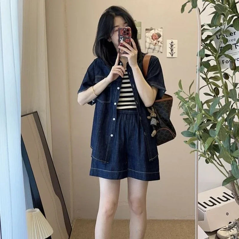 Classic Business Short Sets – Tailored Two Piece Suit with Shorts