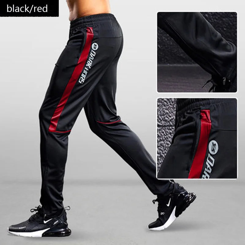 Running Pants with Zipper Pockets – Soccer Training & Jogging Trousers