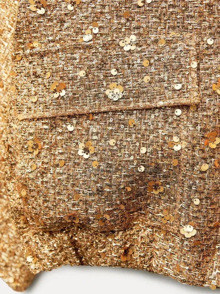 Sequined Bomber Jacket