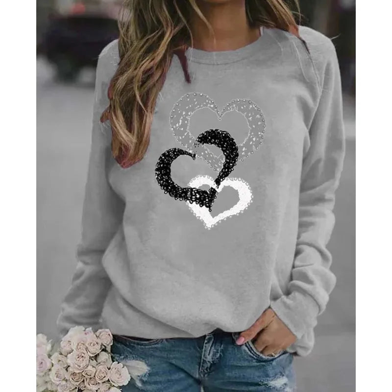 Santa Print Hoodie — Holiday Season Pullover, Winter Streetwear