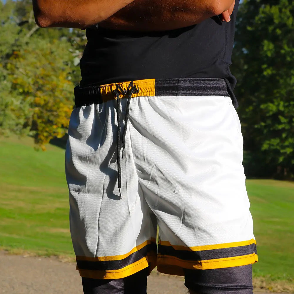 Anime Inspired 2-in-1 Quick Dry Mesh Shorts – Summer Sports Workout Pants