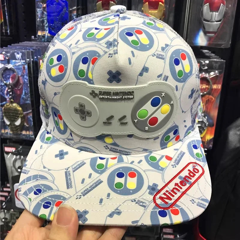 Nintendo Color Block Cap – Snapback Gaming Baseball Hat for Men & Women
