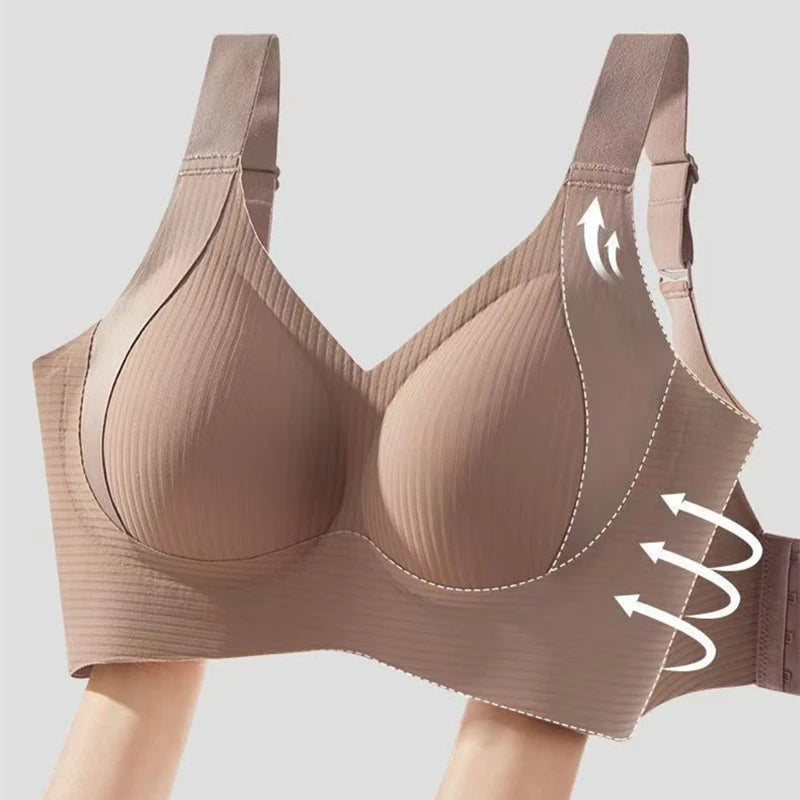 Adjustable Wireless Bra – No Wire, Large Bust Support