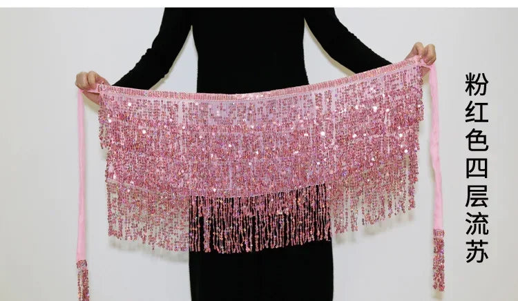 Sequin Tassel Mini Skirt — Dance & Party Ready