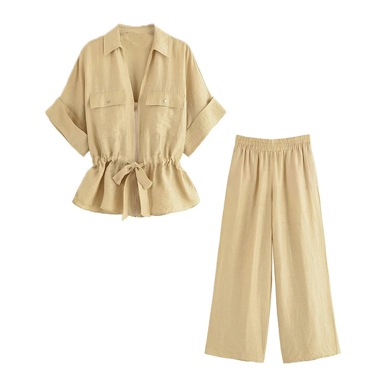 Loose Shirt & Pants Set – Chic Elegant Street Holiday Two Piece