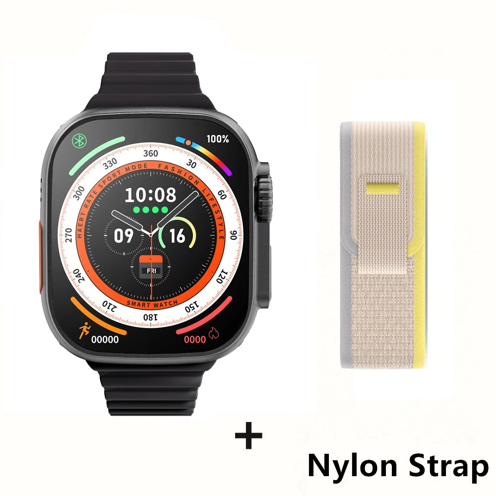 Smartwatch Ultra Pro – 49mm AMOLED, Wireless Charging, Sports & Fitness Mode